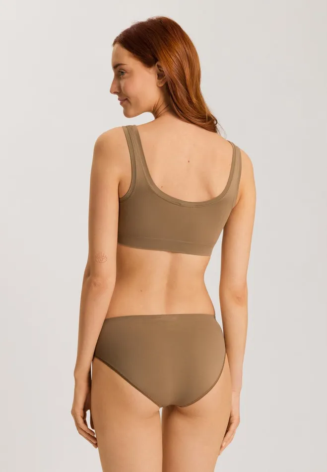 Crop Top Walnut Women HANRO Wireless Bras