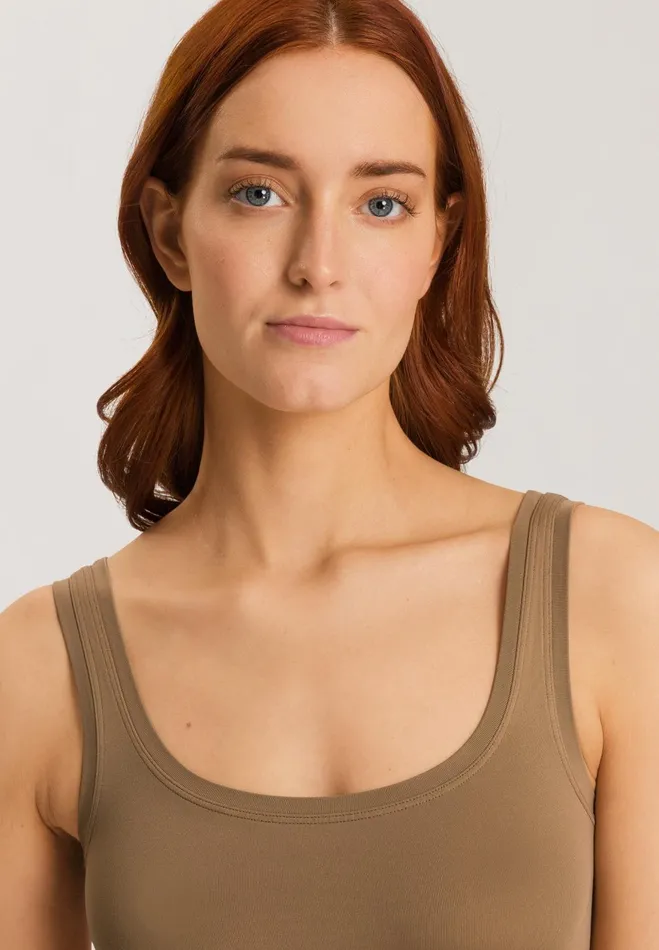 Crop Top Walnut Women HANRO Wireless Bras