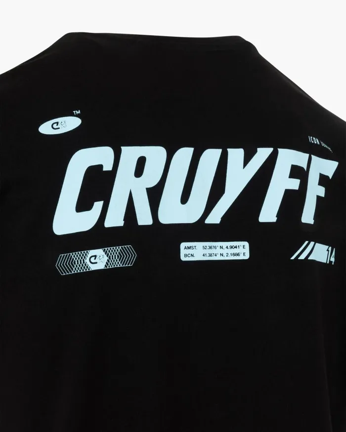 Cruyff Agility Tee Black Men TShirts and Polo039s Cruyff Agility Tee Black Men TShirts and Polo039s
