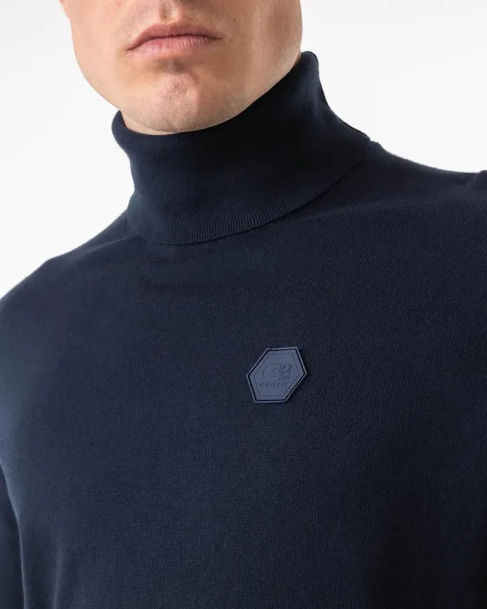 Cruyff Basco Turtle Neck Navy Men Sweats and Hoodies Cruyff Basco Turtle Neck Navy Men Sweats and Hoodies