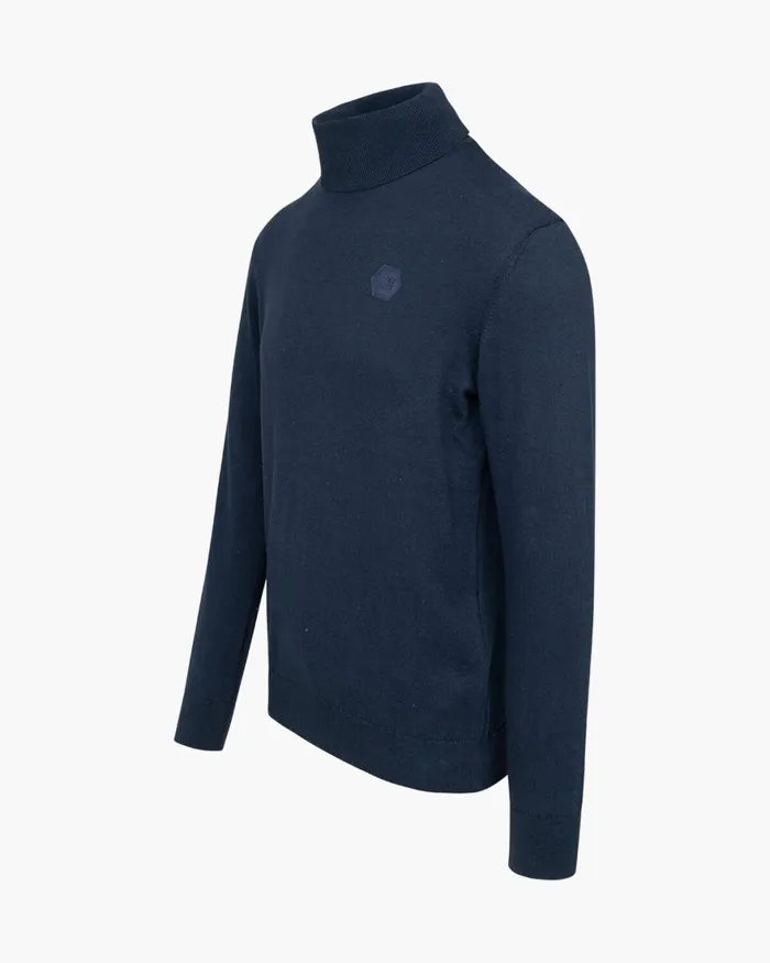 Cruyff Basco Turtle Neck Navy Men Sweats and Hoodies Cruyff Basco Turtle Neck Navy Men Sweats and Hoodies