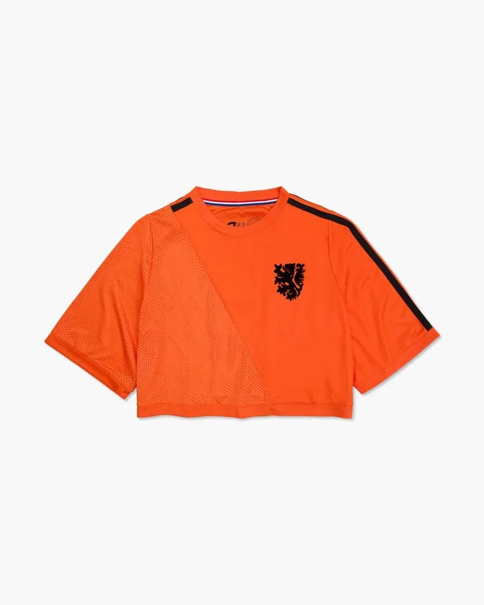 Cruyff Cruyff Euro Croptop Orange Women TShirts