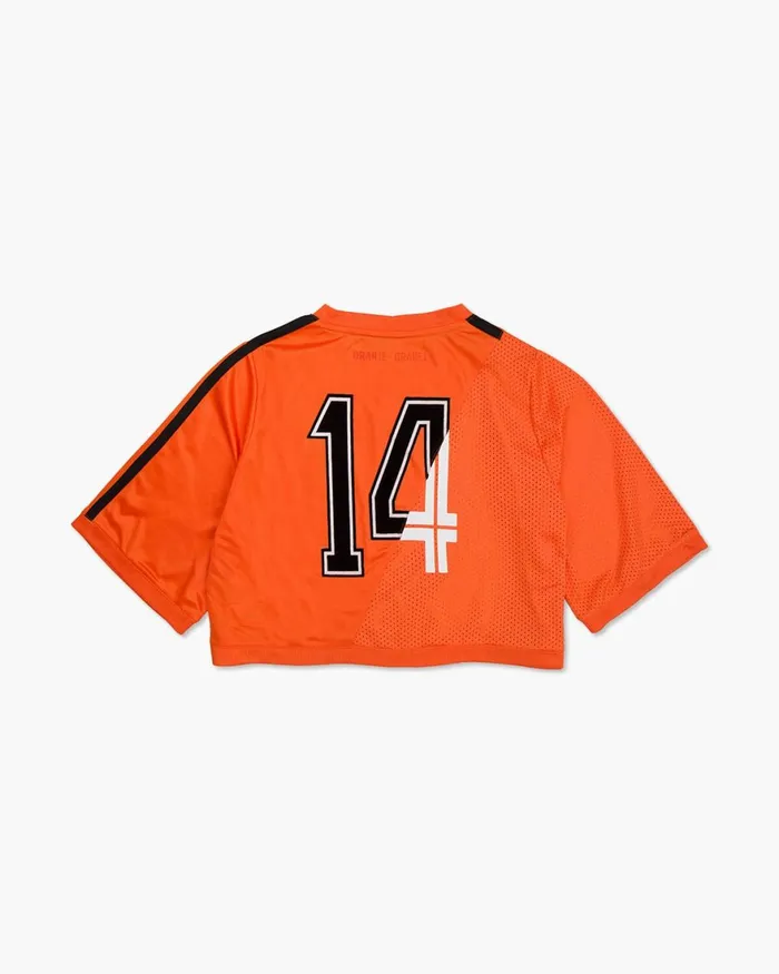 Cruyff Cruyff Euro Croptop Orange Women TShirts