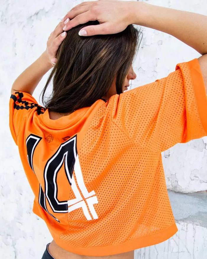 Cruyff Cruyff Euro Croptop Orange Women TShirts