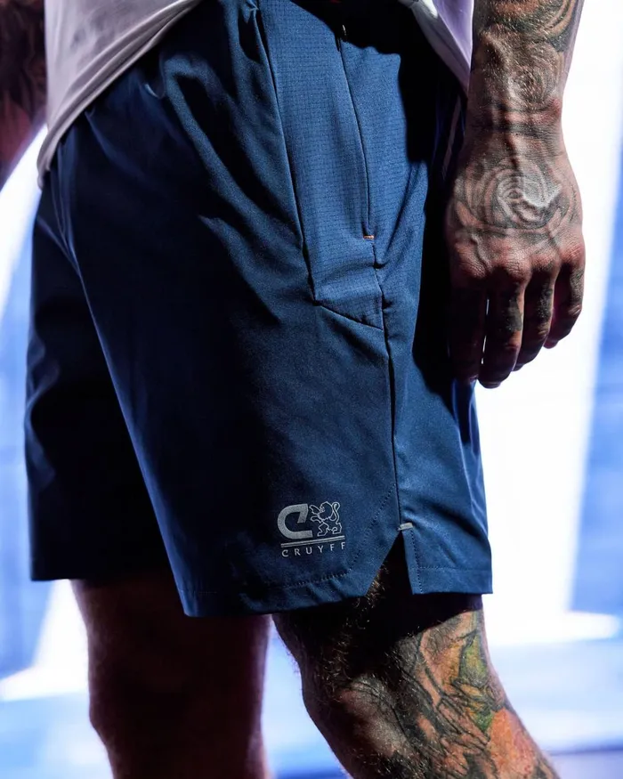 Cruyff Flame Shorts Navy Men Bottoms Cruyff Flame Shorts Navy Men Bottoms
