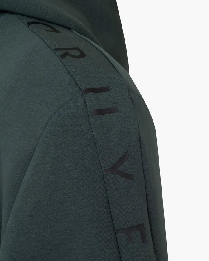 Cruyff Ignite Tape Hood Green Men Sweats and Hoodies Cruyff Ignite Tape Hood Green Men Sweats and Hoodies