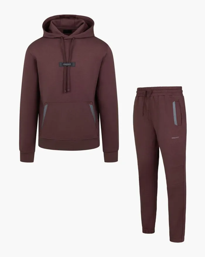 Cruyff Paco Hoodie Dark Brown Men Sweats and Hoodies