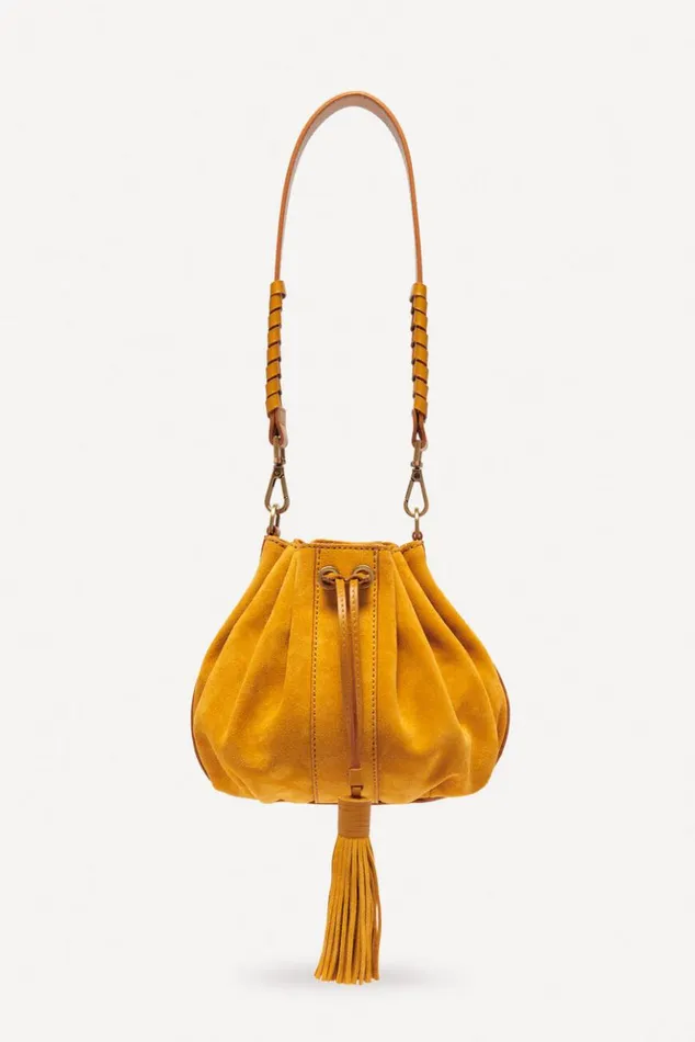 DahliaDrawstring Purse Shoes and Accessories Baandsh Bags