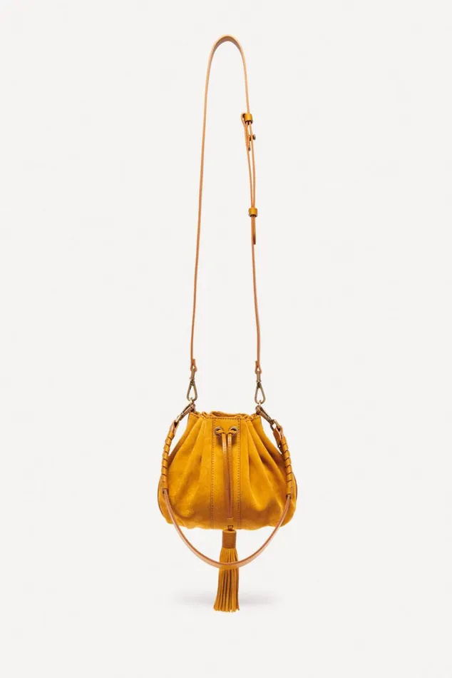 DahliaDrawstring Purse Shoes and Accessories Baandsh Bags