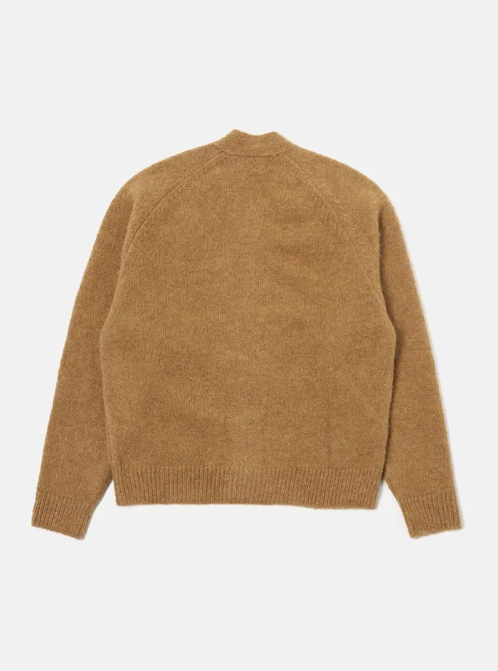 David Cardigan In Sand Alpaca Knit Men Universal Works Cardigans