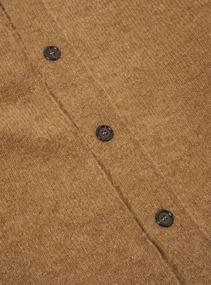 David Cardigan In Sand Alpaca Knit Men Universal Works Cardigans