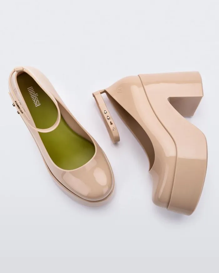 Doll Heel Beigegreen Women Melissa Platforms