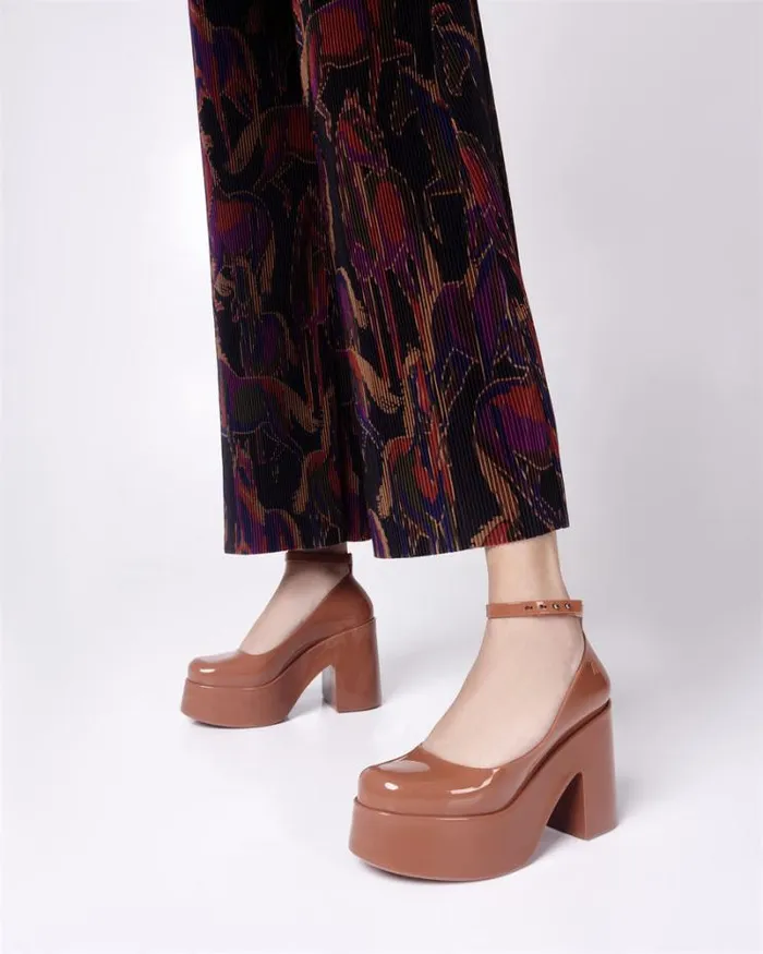 Doll Heel Brownred Women Melissa Platforms