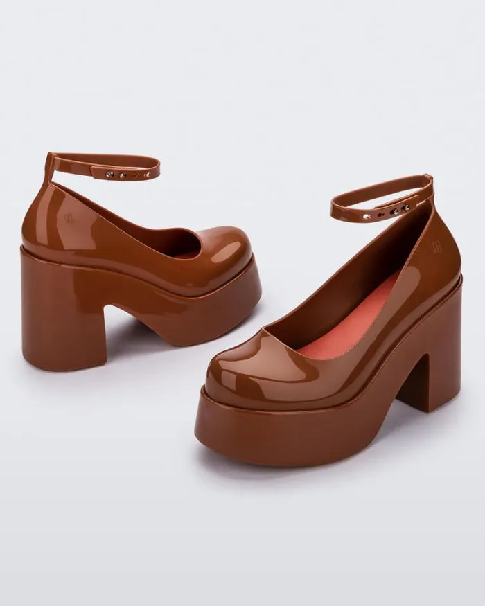 Doll Heel Brownred Women Melissa Platforms
