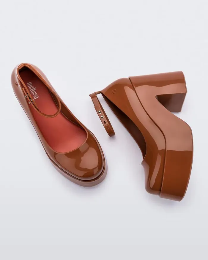 Doll Heel Brownred Women Melissa Platforms