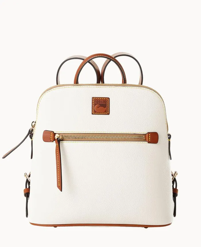 Dooney and Bourke Backpacks Pebble Grain Backpack White 8211 WomenMen