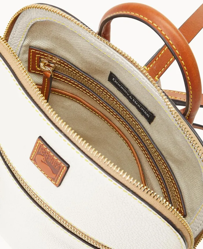 Dooney and Bourke Backpacks Pebble Grain Backpack White 8211 WomenMen