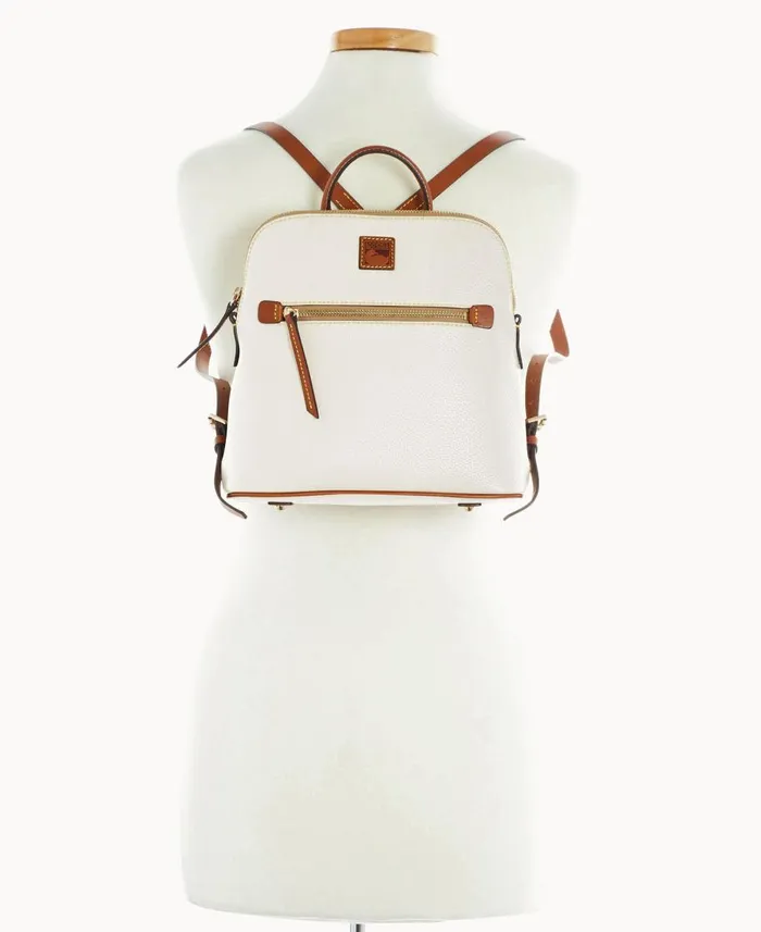 Dooney and Bourke Backpacks Pebble Grain Backpack White 8211 WomenMen