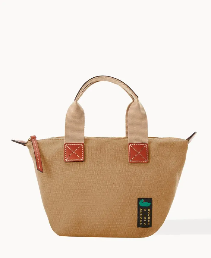 Dooney and Bourke Crossbodies Canvas Crossbody Satchel 20 Beige 8211 WomenMen