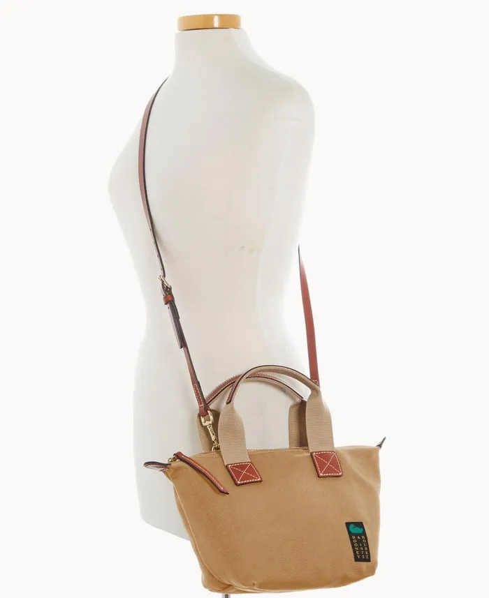Dooney and Bourke Crossbodies Canvas Crossbody Satchel 20 Beige 8211 WomenMen Dooney and Bourke Crossbodies Canvas Crossbody Satchel 20 Beige 8211 WomenMen