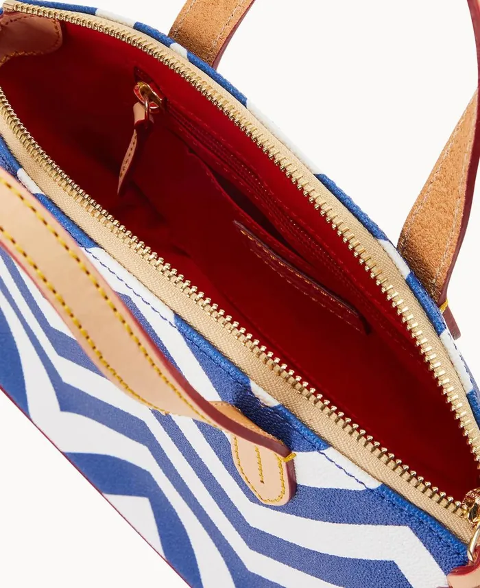 Dooney and Bourke Crossbodies Chevron Ruby Navy 8211 WomenMen