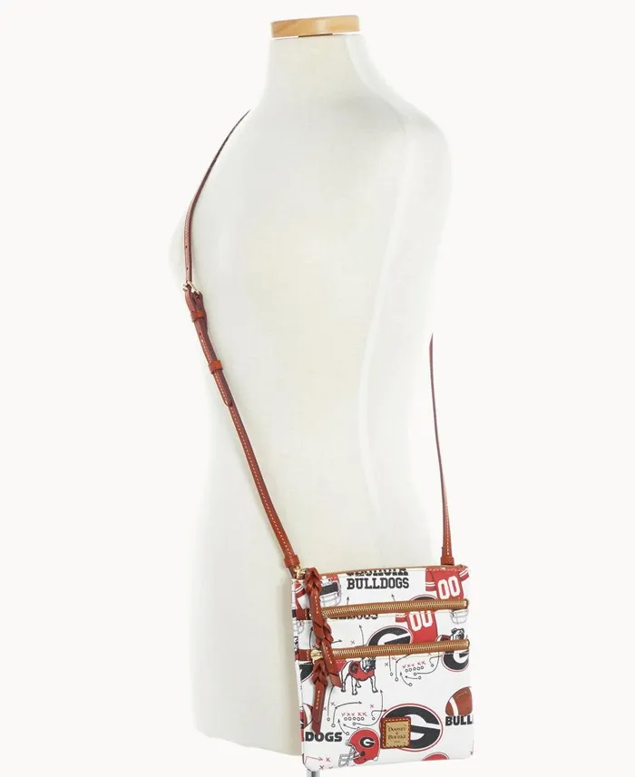 Dooney and Bourke Crossbodies Collegiate University Of Georgia N S Triple Zip Crossbody Georgia 8211 WomenMen Dooney and Bourke Crossbodies Collegiate University Of Georgia N S Triple Zip Crossbody Georgia 8211 WomenMen
