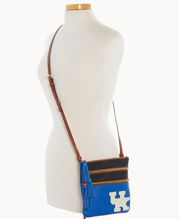 Dooney and Bourke Crossbodies Collegiate University Of Kentucky Triple Zip Crossbody University Of Kentucky 8211 WomenMen Dooney and Bourke Crossbodies Collegiate University Of Kentucky Triple Zip Crossbody University Of Kentucky 8211 WomenMen