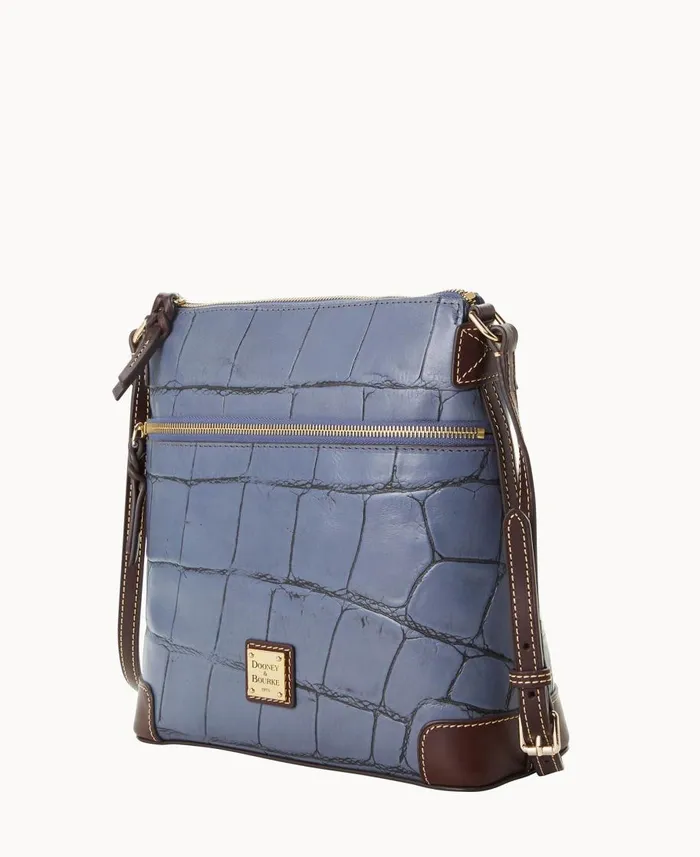 Dooney and Bourke Crossbodies Denison Crossbody Steel Blue 8211 WomenMen