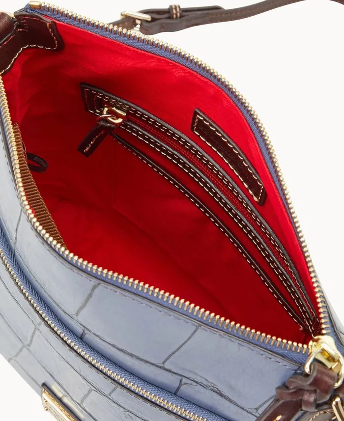Dooney and Bourke Crossbodies Denison Crossbody Steel Blue 8211 WomenMen