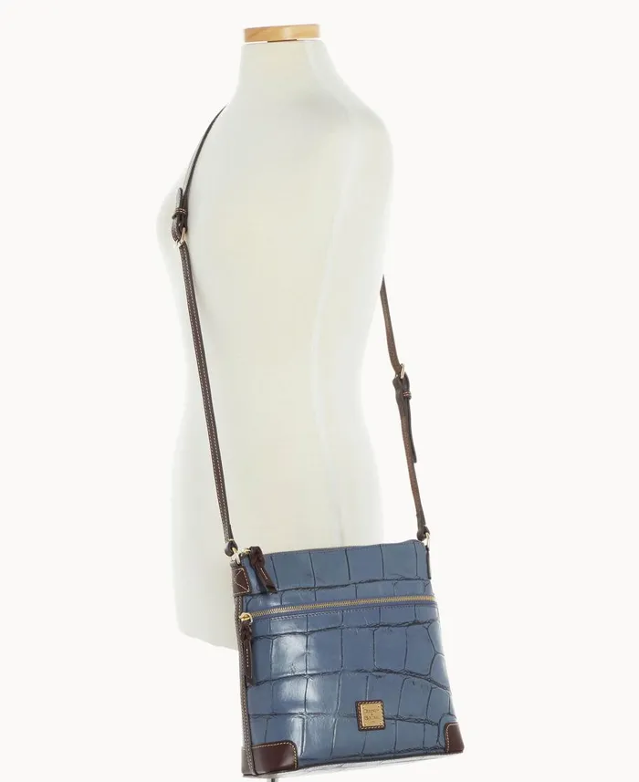 Dooney and Bourke Crossbodies Denison Crossbody Steel Blue 8211 WomenMen