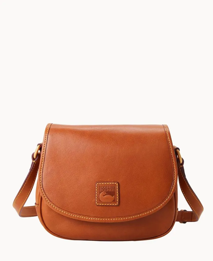Dooney and Bourke Crossbodies Florentine Saddle Bag Natural 8211 WomenMen