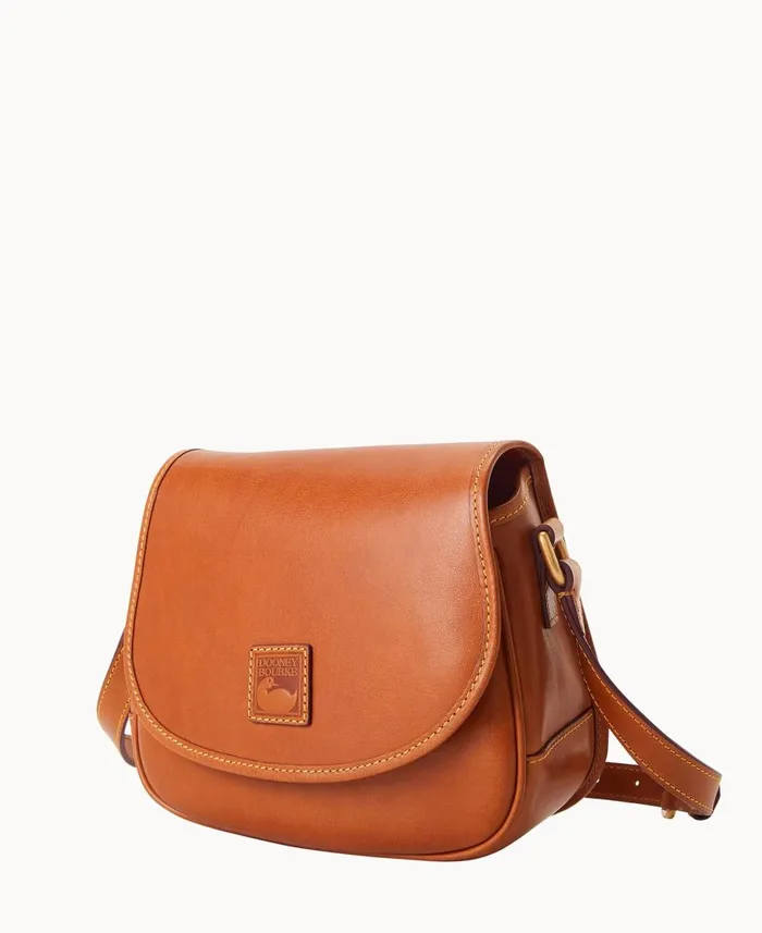 Dooney and Bourke Crossbodies Florentine Saddle Bag Natural 8211 WomenMen