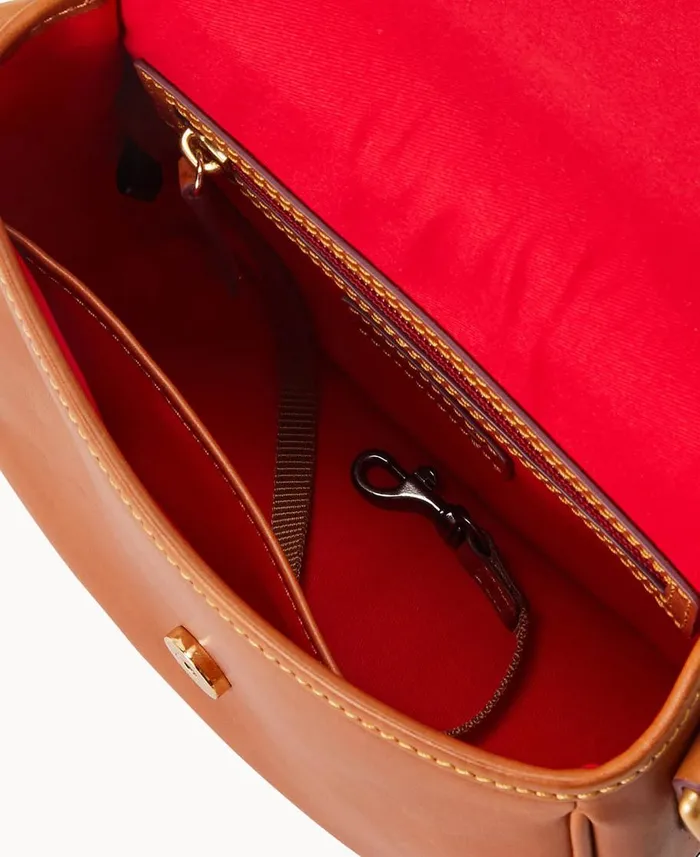 Dooney and Bourke Crossbodies Florentine Saddle Bag Natural 8211 WomenMen