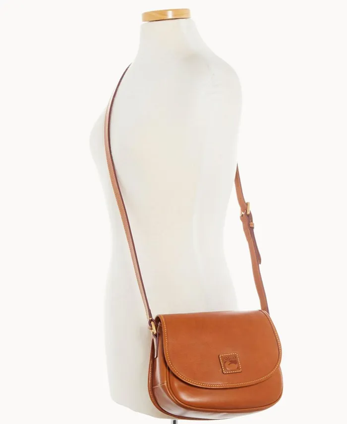 Dooney and Bourke Crossbodies Florentine Saddle Bag Natural 8211 WomenMen