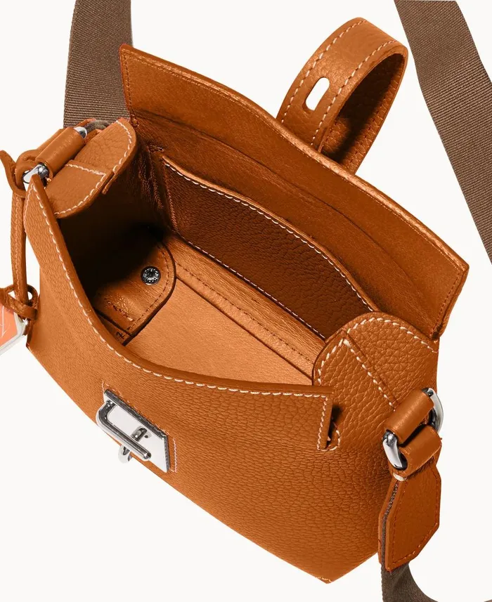 Dooney and Bourke Crossbodies Henrys Mini Foldover Crossbody Caramel 8211 WomenMen Dooney and Bourke Crossbodies Henrys Mini Foldover Crossbody Caramel 8211 WomenMen