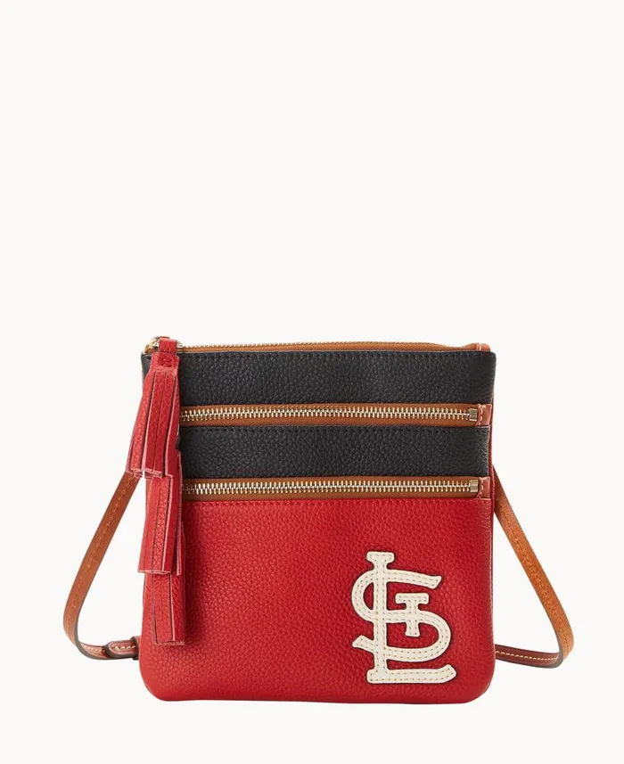 Dooney and Bourke Crossbodies MLB Cardinals Triple Zip Crossbody Cardinals 8211 WomenMen Dooney and Bourke Crossbodies MLB Cardinals Triple Zip Crossbody Cardinals 8211 WomenMen
