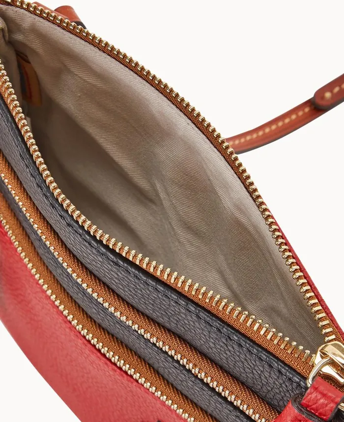 Dooney and Bourke Crossbodies MLB Cardinals Triple Zip Crossbody Cardinals 8211 WomenMen Dooney and Bourke Crossbodies MLB Cardinals Triple Zip Crossbody Cardinals 8211 WomenMen