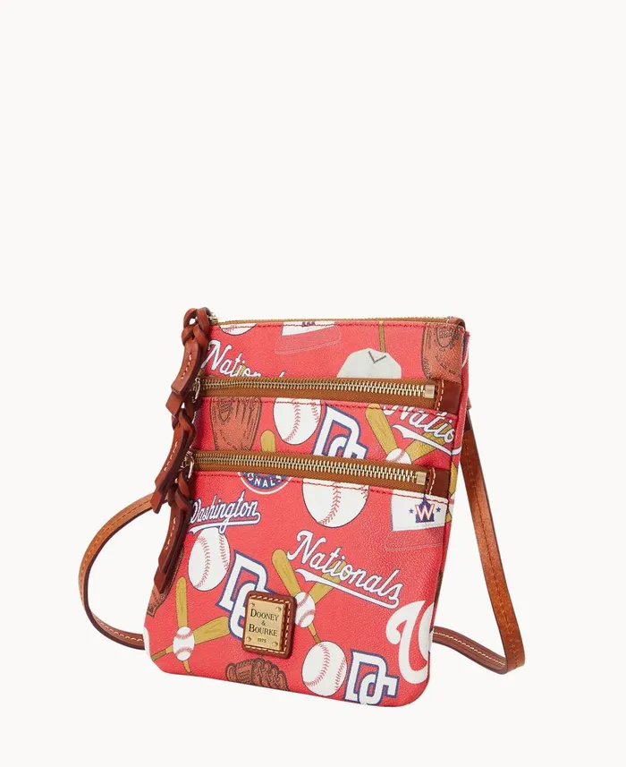 Dooney and Bourke Crossbodies MLB Nationals N S Triple Zip Crossbody Nationals 8211 WomenMen Dooney and Bourke Crossbodies MLB Nationals N S Triple Zip Crossbody Nationals 8211 WomenMen