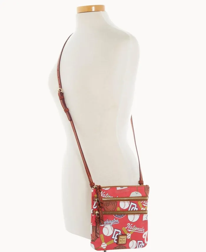Dooney and Bourke Crossbodies MLB Nationals N S Triple Zip Crossbody Nationals 8211 WomenMen Dooney and Bourke Crossbodies MLB Nationals N S Triple Zip Crossbody Nationals 8211 WomenMen