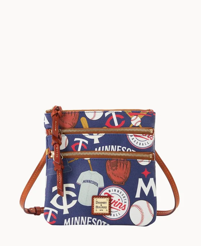 Dooney and Bourke Crossbodies MLB Twins N S Triple Zip Crossbody Twins 8211 WomenMen Dooney and Bourke Crossbodies MLB Twins N S Triple Zip Crossbody Twins 8211 WomenMen