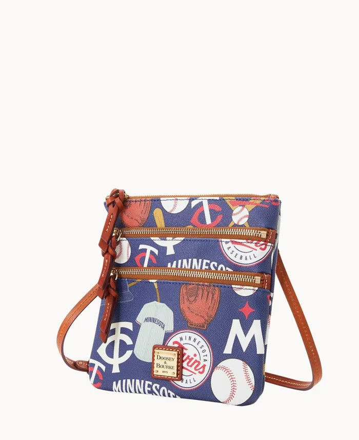 Dooney and Bourke Crossbodies MLB Twins N S Triple Zip Crossbody Twins 8211 WomenMen