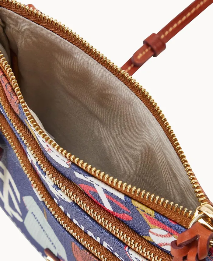 Dooney and Bourke Crossbodies MLB Twins N S Triple Zip Crossbody Twins 8211 WomenMen