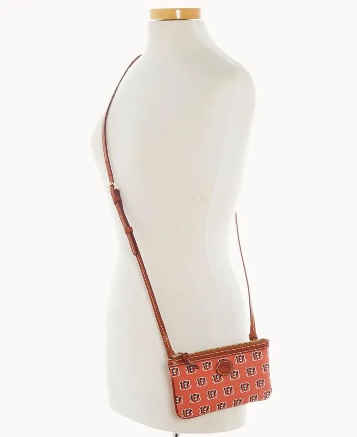 Dooney and Bourke Crossbodies NFL Bengals Large Slim Crossbody Bengals 8211 WomenMen Dooney and Bourke Crossbodies NFL Bengals Large Slim Crossbody Bengals 8211 WomenMen