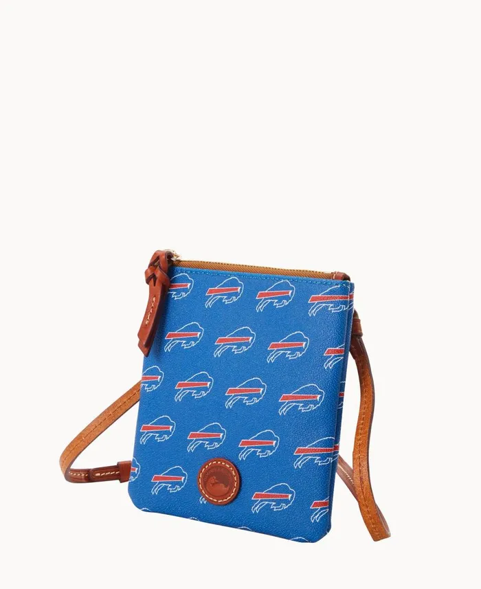 Dooney and Bourke Crossbodies NFL Bills Small North South Top Zip Crossbody Bills 8211 WomenMen