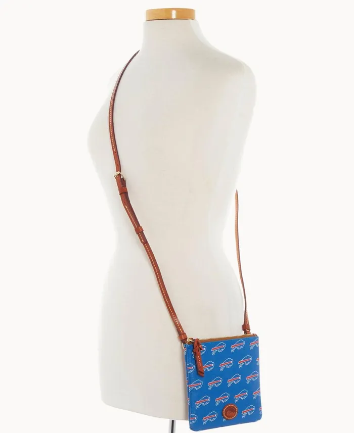 Dooney and Bourke Crossbodies NFL Bills Small North South Top Zip Crossbody Bills 8211 WomenMen