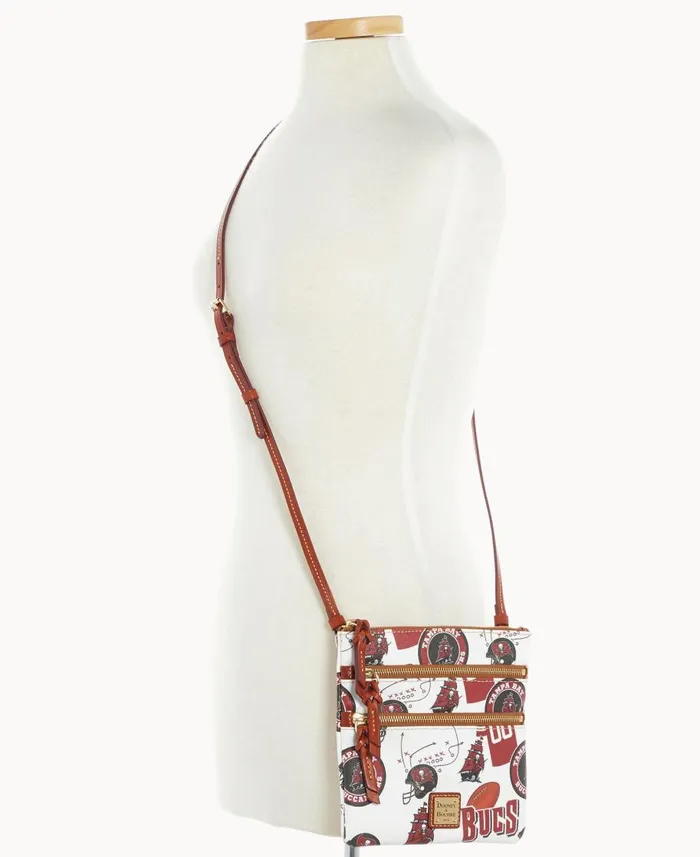 Dooney and Bourke Crossbodies NFL Buccaneers N S Triple Zip Crossbody Buccaneers 8211 WomenMen Dooney and Bourke Crossbodies NFL Buccaneers N S Triple Zip Crossbody Buccaneers 8211 WomenMen