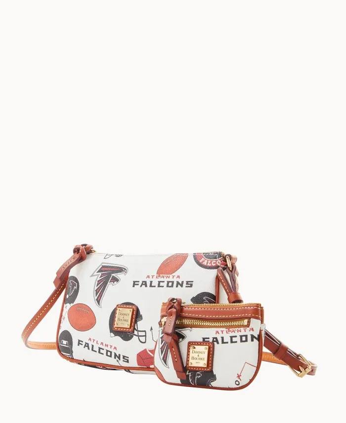 Dooney and Bourke Crossbodies NFL Falcons Lexi Crossbody Sm Coin Case Falcons 8211 WomenMen Dooney and Bourke Crossbodies NFL Falcons Lexi Crossbody Sm Coin Case Falcons 8211 WomenMen