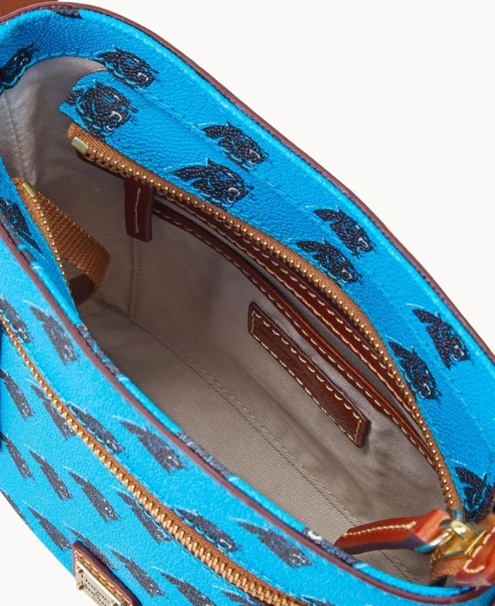 Dooney and Bourke Crossbodies NFL Panthers Small Zip Crossbody Panthers 8211 WomenMen Dooney and Bourke Crossbodies NFL Panthers Small Zip Crossbody Panthers 8211 WomenMen