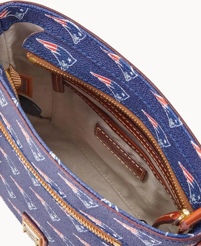 Dooney and Bourke Crossbodies NFL Patriots Small Zip Crossbody Patriots 8211 WomenMen Dooney and Bourke Crossbodies NFL Patriots Small Zip Crossbody Patriots 8211 WomenMen