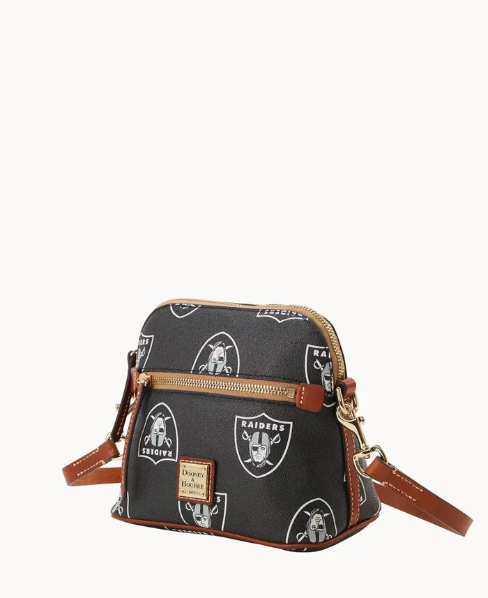 Dooney and Bourke Crossbodies NFL Raiders Domed Crossbody Raiders 8211 WomenMen Dooney and Bourke Crossbodies NFL Raiders Domed Crossbody Raiders 8211 WomenMen